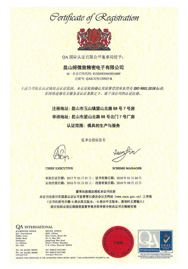 QA Internationale Zertifizierung
